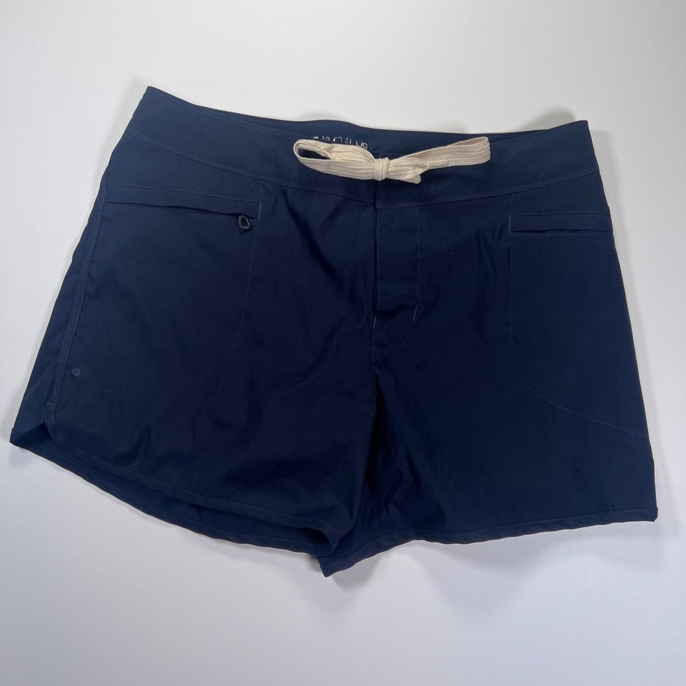 Helly Hansen Shorts Women Large Navy Blue Drawstring Active Outdoor Hiking
